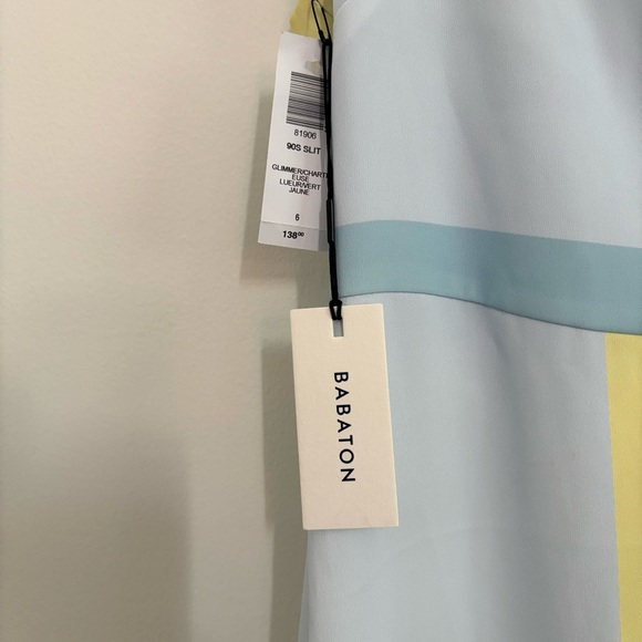 NWT Aritzia Babaton 90s Slit Dress Size 6 - Picture 4 of 6